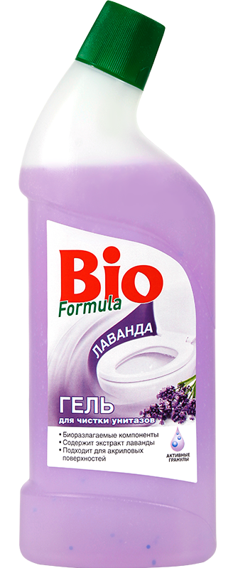 Гель для чищення унітазів Лаванда BIO Formula Toilet Cleaning Gel Lavender 1000 мл