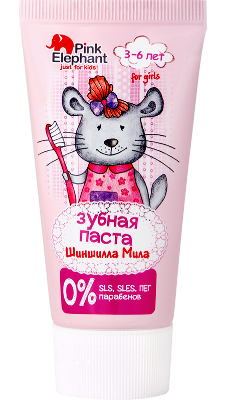 Зубна паста Шиншила Міла Pink Elephant Toothpaste Chinchilla Mila 50 мл