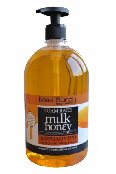 Гель для душу з дозатором Мед та Молоко Miss Sandy Shower Gel With Batcher Honey and Milk 1000 мл