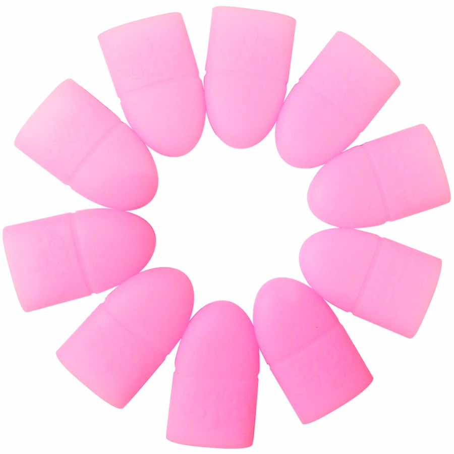 Силіконові напальчники для зняття гель-лаку YRE Silicon Clips For Gel Polish Removing 5 шт./уп 5 шт