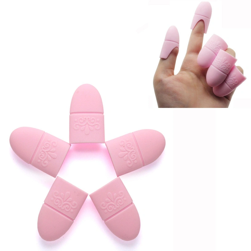 Силіконові напальчники для зняття гель-лаку YRE Silicon Clips For Gel Polish Removing 5 шт./уп 5 шт