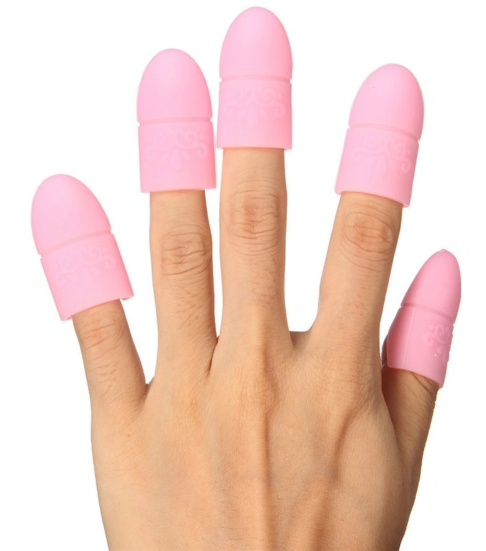 Силіконові напальчники для зняття гель-лаку YRE Silicon Clips For Gel Polish Removing 5 шт./уп 5 шт