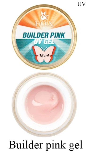 Конструюючий гель FOX Builder Pink Gel рожевий 15 мл