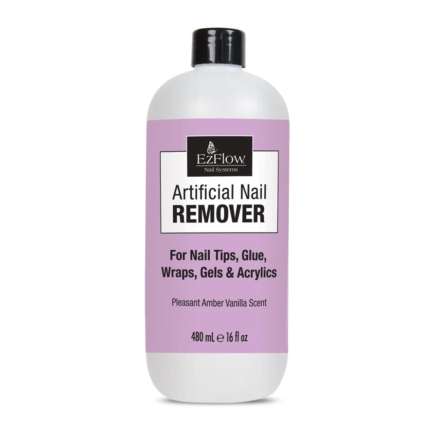 Засіб для зняття штучних покриттів EzFlow Artificial Nail Remover 480 мл