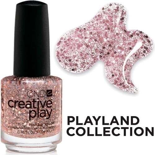 Лак CND Creative Play Creative Play 497 Look No Hands фіолетово-золоті блискітки 13,6 мл