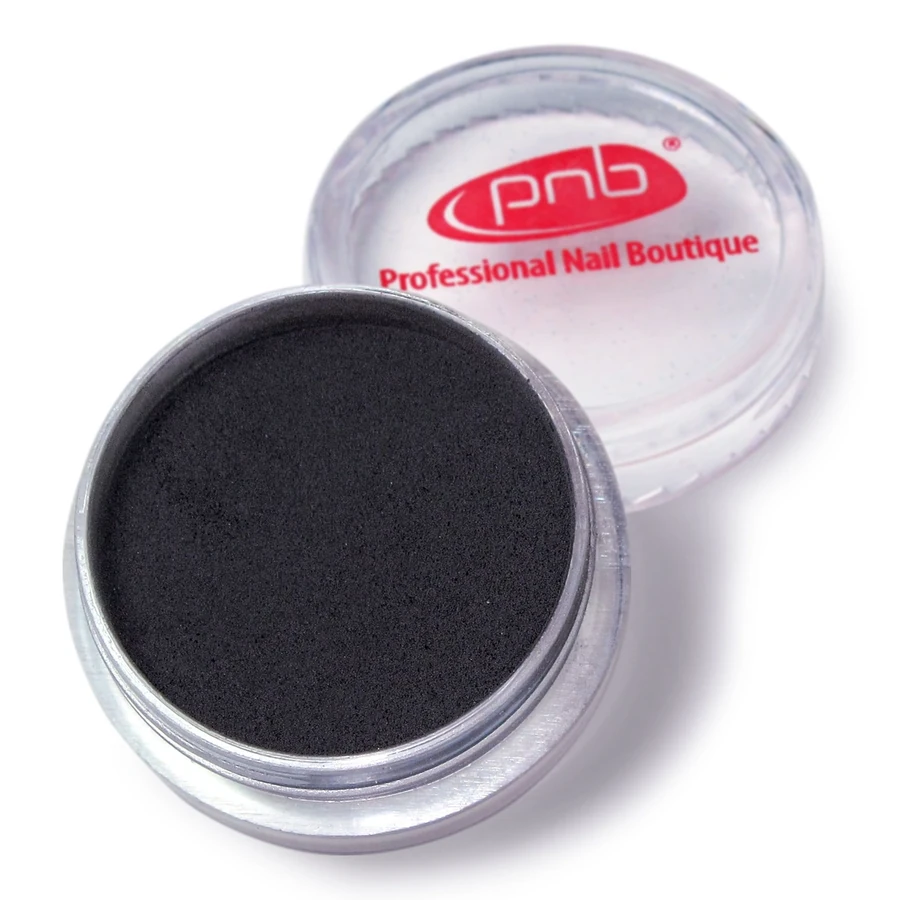 Кольорова акрилова пудра PNB Color Acrylic Powder 06 Black чорна 2г