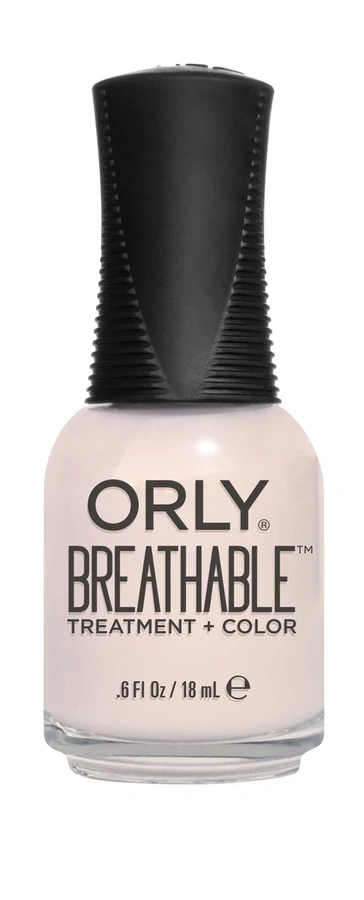 Лак + лікування ORLY Breathable BARELY THERE білий з легким рожевим підтоном, емаль 18 мл
