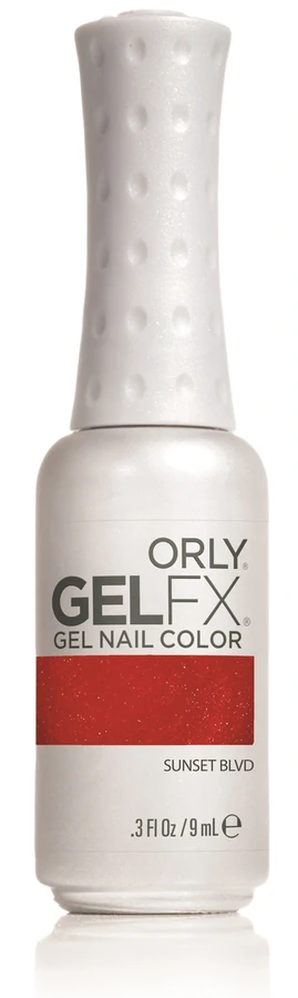 Гель-лак ORLY Gel FX Sunset Blvd червоний з мікроблиском 9 мл