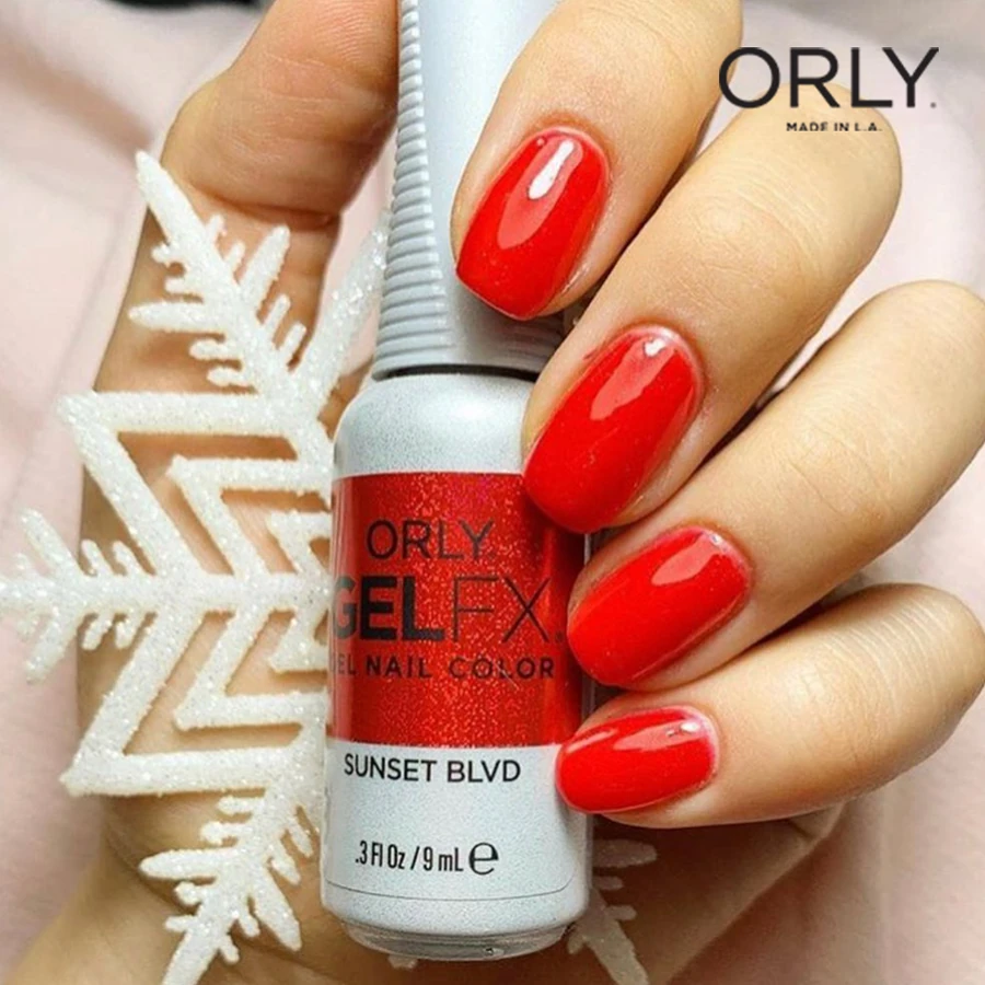 Гель-лак ORLY Gel FX Sunset Blvd червоний з мікроблиском 9 мл