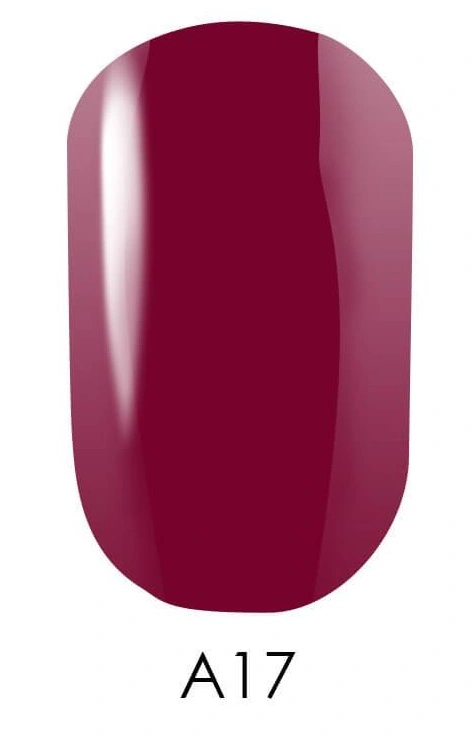 Гель-лак акварельний Naomi Gel Polish Aquaurelle A17 малиновий, емаль 6 мл