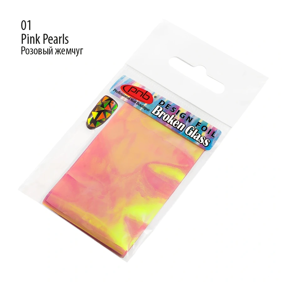 Фольга з ефектом Бите скло PNB Design Foil Broken Glass 01 4х50 см