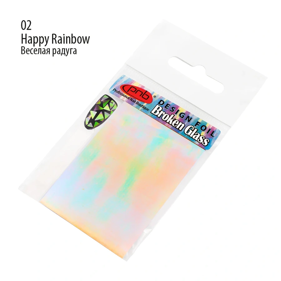 Фольга з ефектом Бите скло PNB Design Foil Broken Glass 02 4х50 см