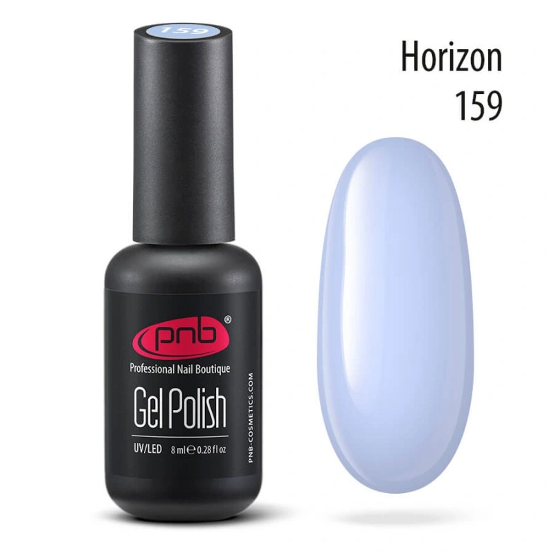 Гель-лак PNB №159 Horizon світло-блакитний, емаль 8 мл
