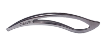 Пінцет для брів зі скошеними кромками Staleks Eyebrow Tweezers П-16