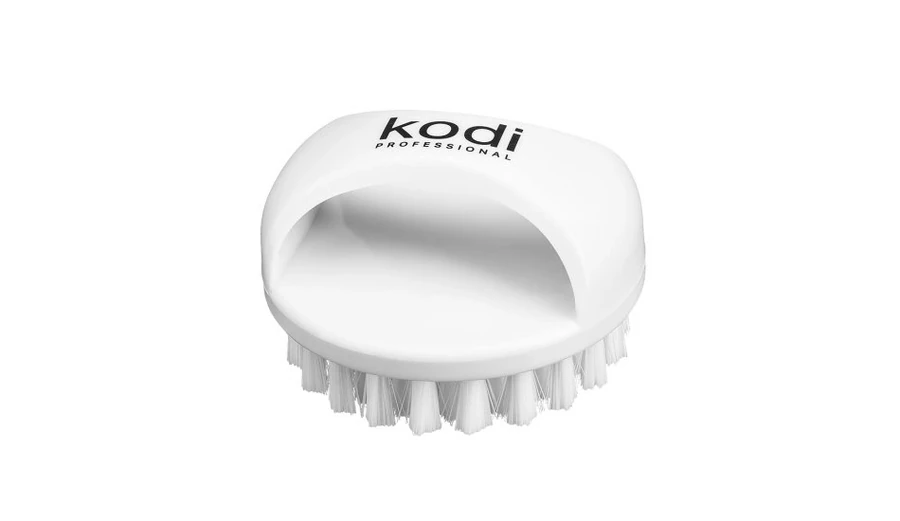 Щітка від пилу біла Kodi White Brush For Nails кругла
