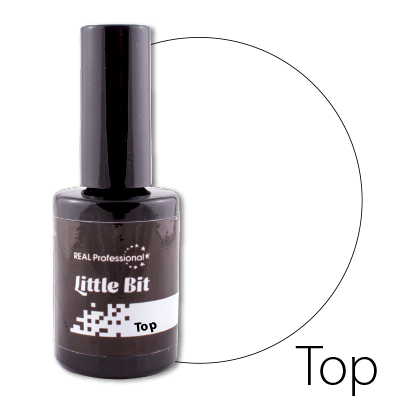Верхнє покриття для гель-лаків Real Professional Top Little Bit 15 мл