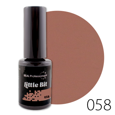 Гель-лак Real Professional Gel Polish №58 Little Bit кавово-рожевий, емаль 6 мл