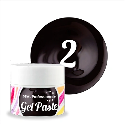Гель-паста Real Professional Gel-Paste №02 чорна 6 мл