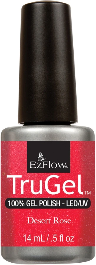 Гель-лак EzFlow TruGel Desert Rose червоно-кораловий з легким переливом 14 мл