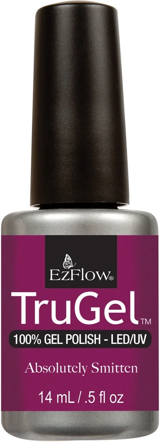 Гель-лак EzFlow TruGel Absolutely Smitten насичений баклажановий, емаль 14 мл