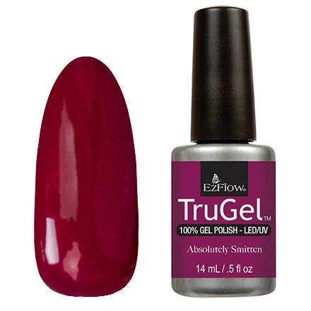 Гель-лак EzFlow TruGel Absolutely Smitten насичений баклажановий, емаль 14 мл