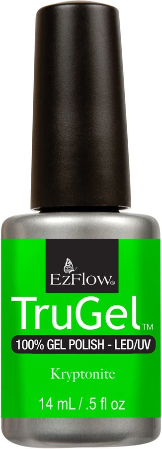 Гель-лак EzFlow TruGel Kryptonite неоновий яскраво-зелений, емаль 14 мл