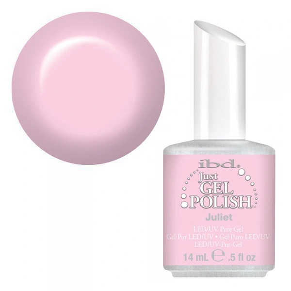Джульєтта IBD Just Gel Polish Juliet світло-рожевий пастельний, холодний відтінок, щільна емаль 14 мл