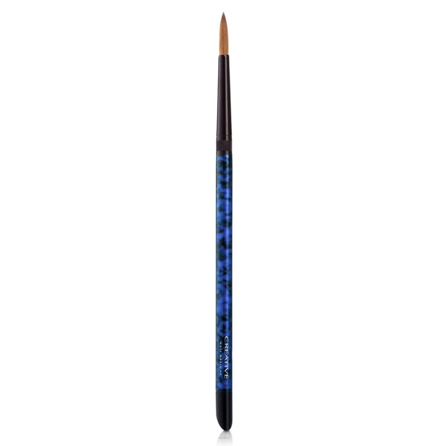 Пензлик для акрилу зі змінними насадками CND Master Series Sculptor Brush Blue синя ручка, натуральний соболь