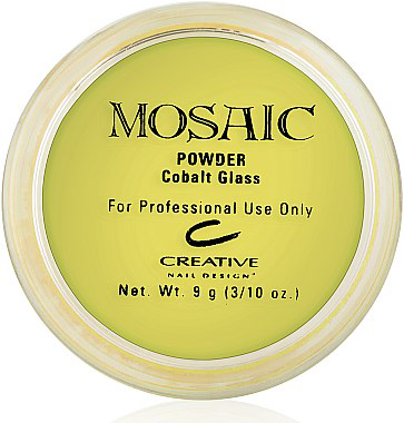 Акрилова пудра CND MOSAIC Golden Glass жовта, непрозора 9 г