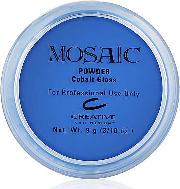 Акрилова пудра CND MOSAIC Cobalt Glass блакитна, непрозора 9 г