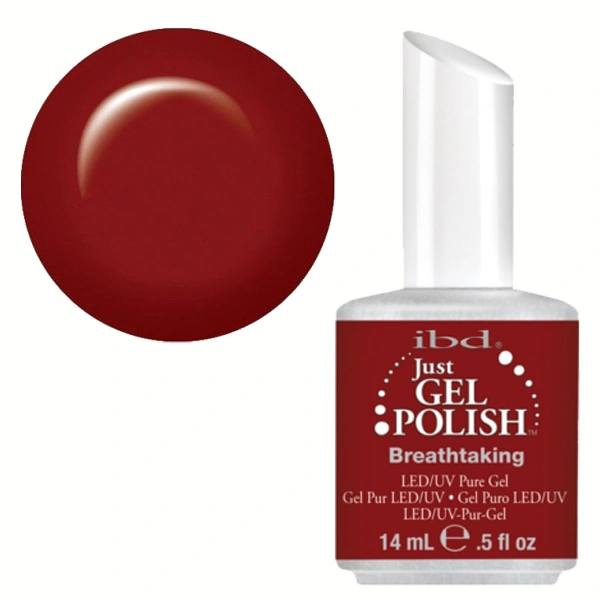 Захоплюючий IBD Just Gel Polish Breathtaking класичний бордовий, емаль 14 мл