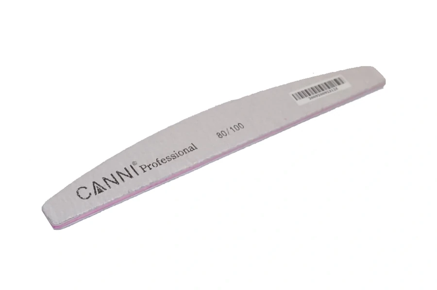 Пилка для штучних нігтів Canni Half Moon Nail File 80/100 грит