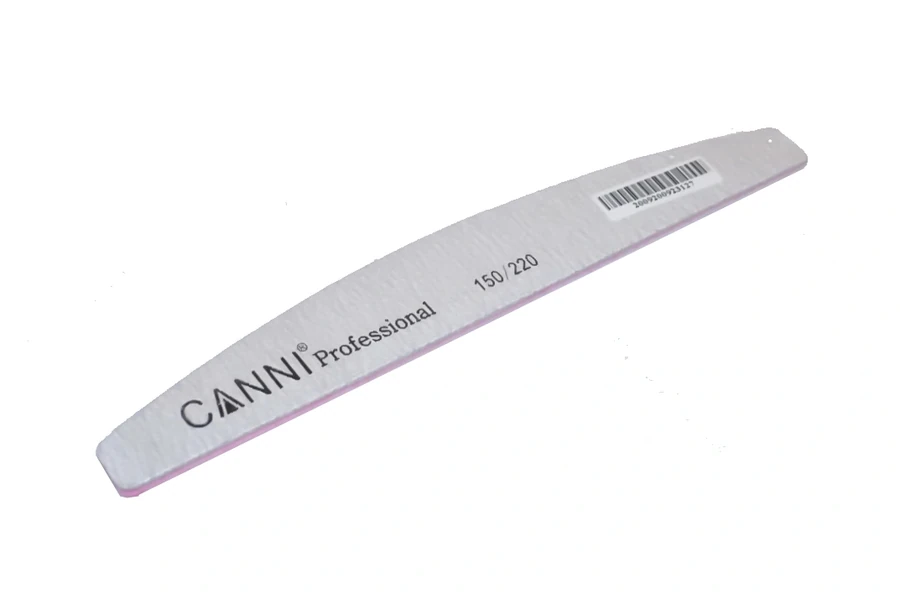 Пилка для натуральних та штучних нігтів Canni Halfmoon Nail File 150/220 грит