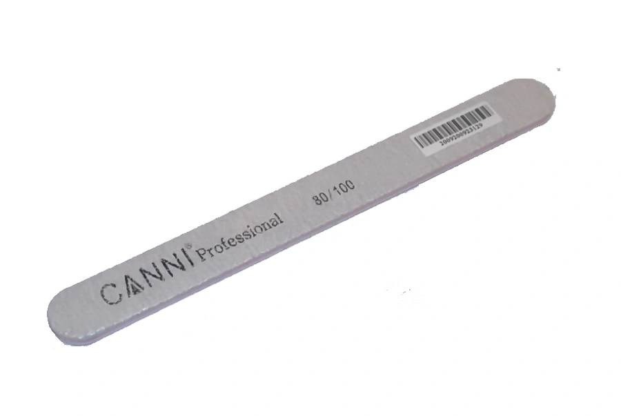 Пилка пряма 80/100 Canni Oval Narrow Nail File 80/100 грит