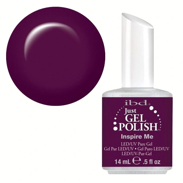 Надихни мене IBD Just Gel Polish Inspire Me баклажановий, емаль 14 мл