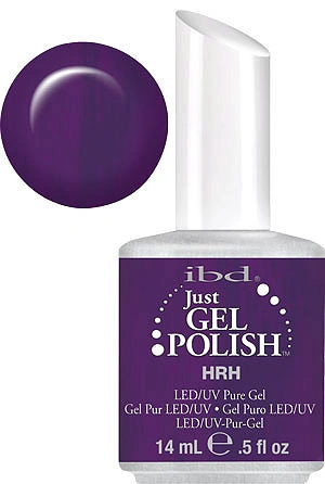 Гель-лак HRH IBD Just Gel Polish H.R.H. темний бузковий, із шиммером 14 мл
