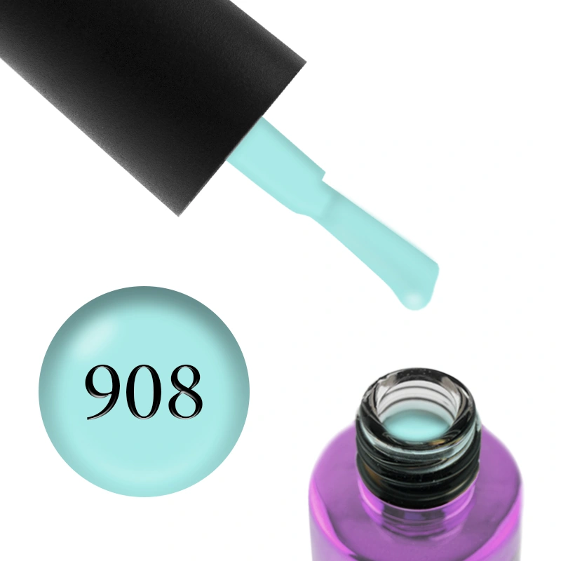 Гель-лак FOX Gel Polish Masha Create Pigment №908 світла бірюза, емаль 6 мл