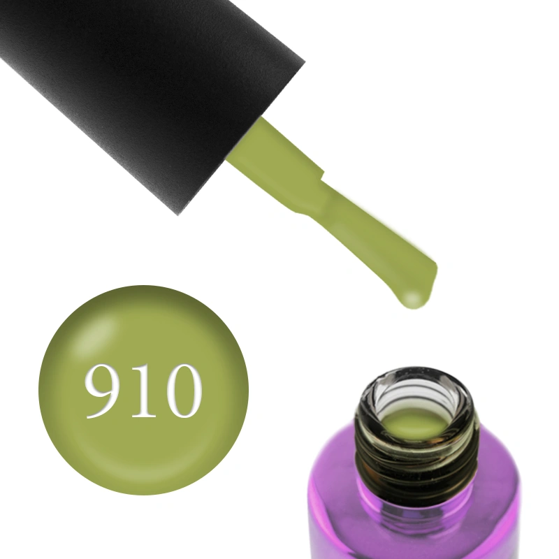Гель-лак FOX Gel Polish Masha Create Pigment №910 приглушений салатовий, емаль 6 мл