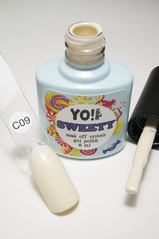Гель-лак Yo!Nails SWEETY №С09 жовто-молочний, емаль 8 мл