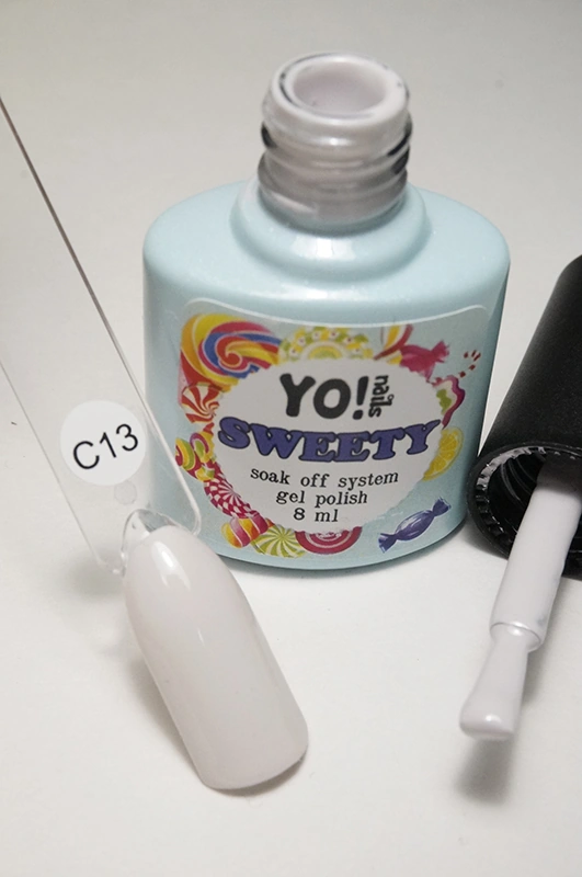Гель-лак Yo!Nails SWEETY №С13 сіро-молочний, емаль 8 мл