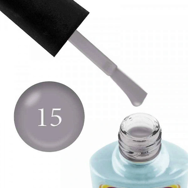 Гель-лак Yo!Nails SWEETY №С15 димчастий сірий, емаль 8 мл