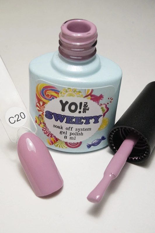 Гель-лак Yo!Nails SWEETY №С20 темна чайна троянда, емаль 8 мл