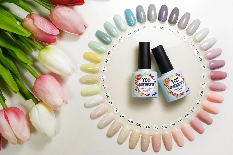 Гель-лак Yo!Nails SWEETY №С24 м`ятний, емаль 8 мл