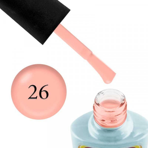 Гель-лак Yo!Nails SWEETY №С26 персиковий, емаль 8 мл