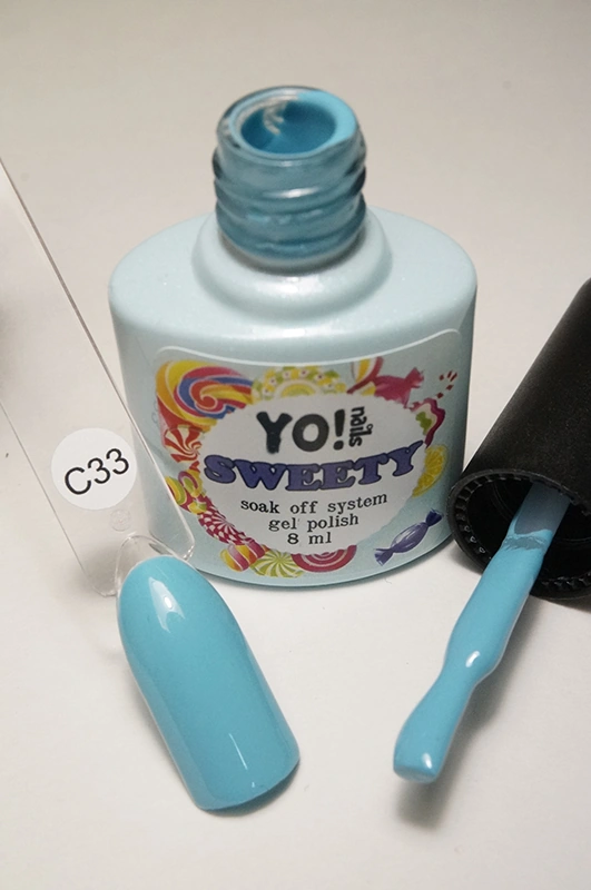 Гель-лак Yo!Nails SWEETY №С33 блакитний, емаль 8 мл