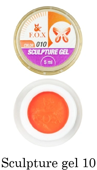 Гель-пластилін FOX 3D Sculpture Gel 010 помаранчевий 5 мл