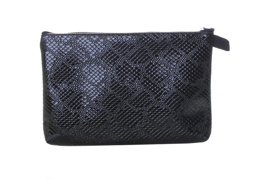 Косметичка маленька OJO Classic Reptile Small Cosmetician рептилія, чорна