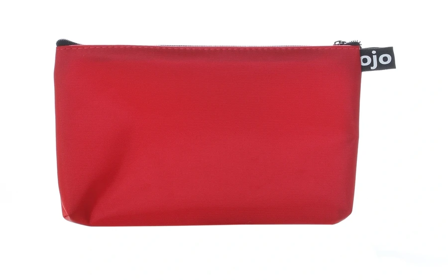 Косметичка маленька OJO Classic Waterproof Red Small Cosmetician водонепроникна, червона