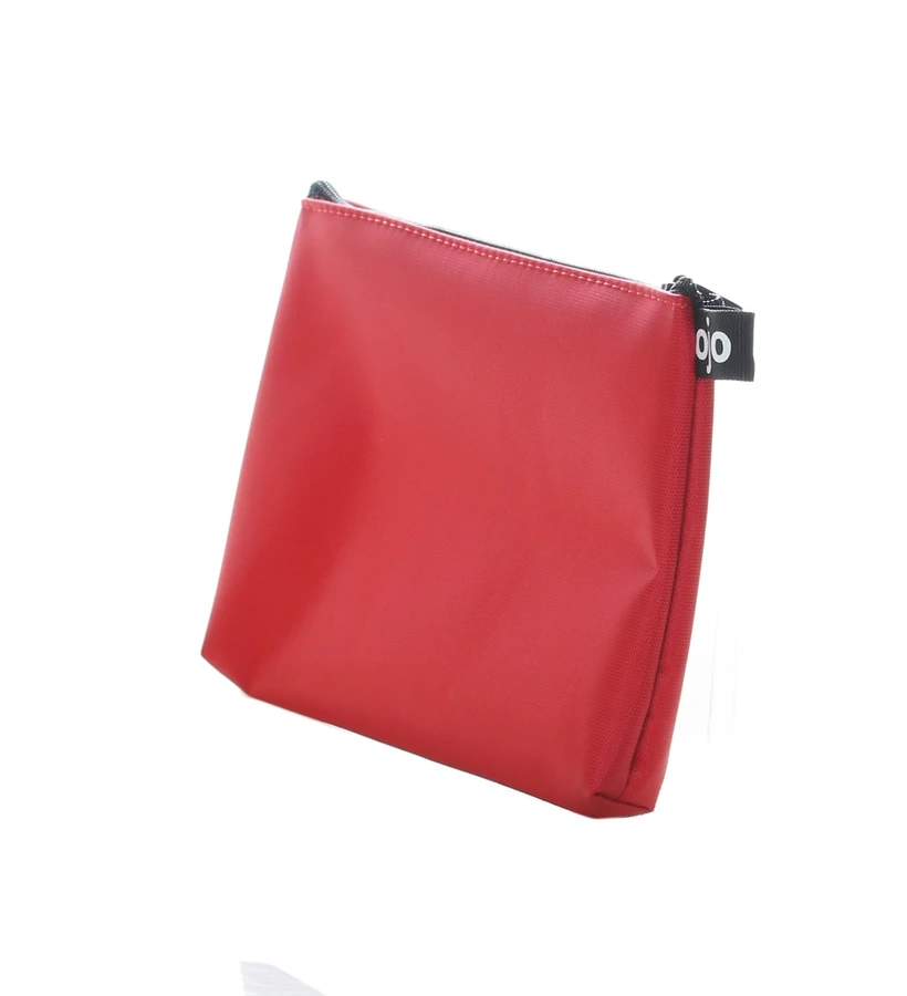 Косметичка маленька OJO Classic Waterproof Red Small Cosmetician водонепроникна, червона