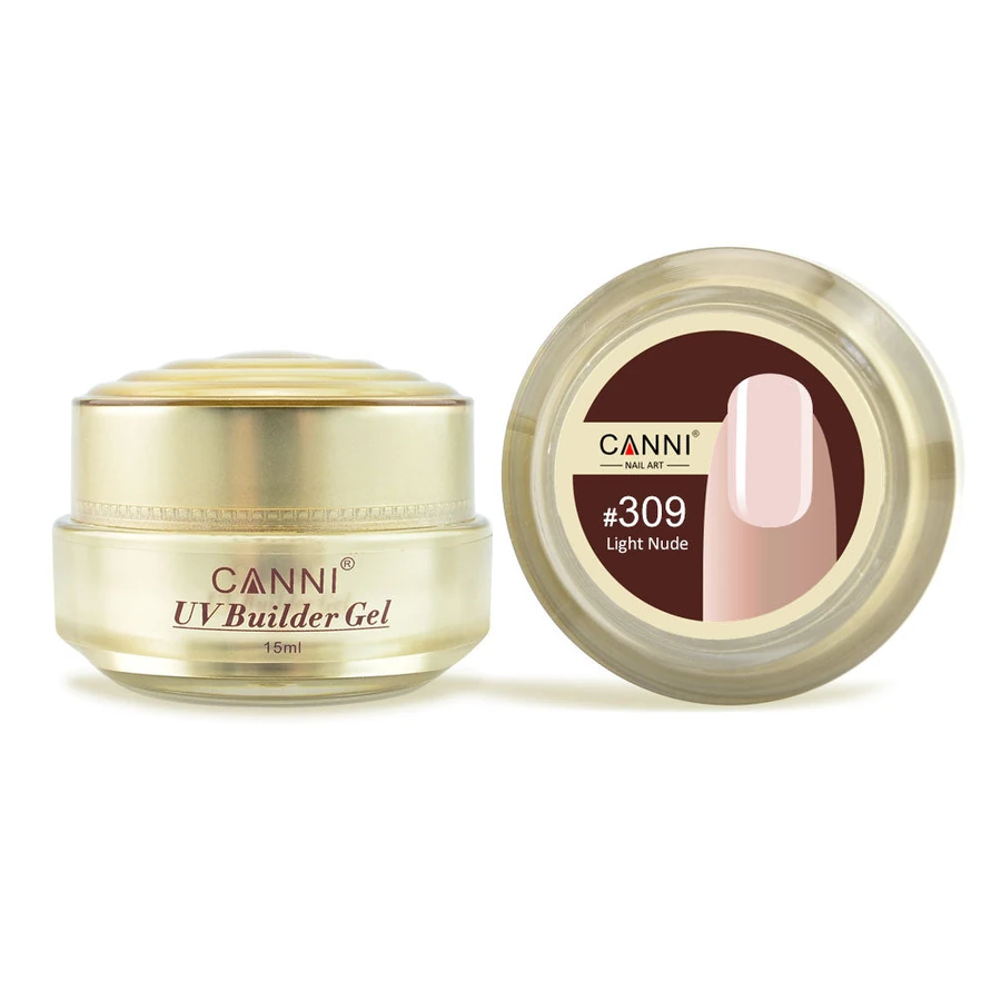 Конструюючий гель Canni UV Builder Gel Light Nude #309 легкий нюдовий 15 мл